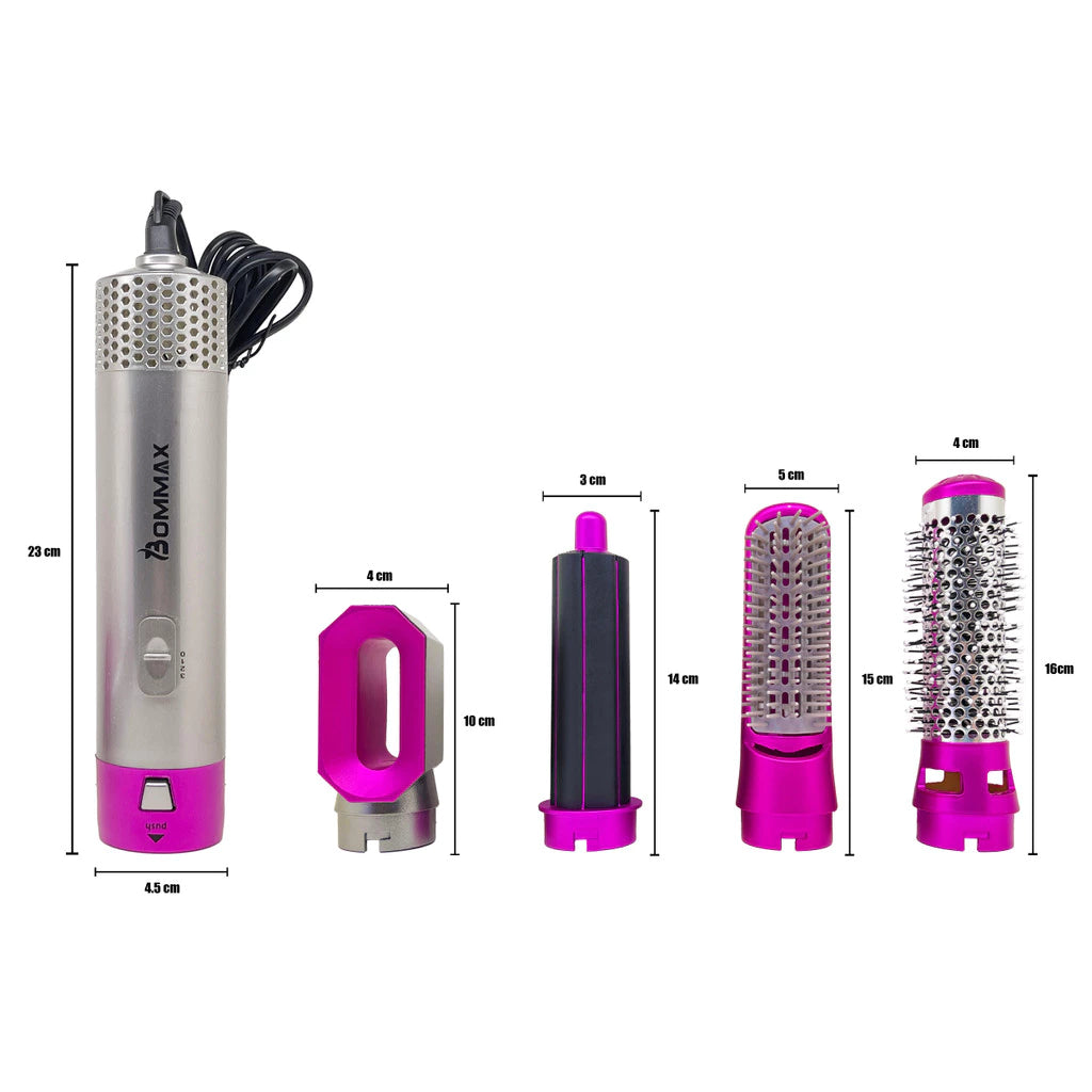 Cepillo Mágico 5 en 1: Belleza y Practicidad en un Solo Toque